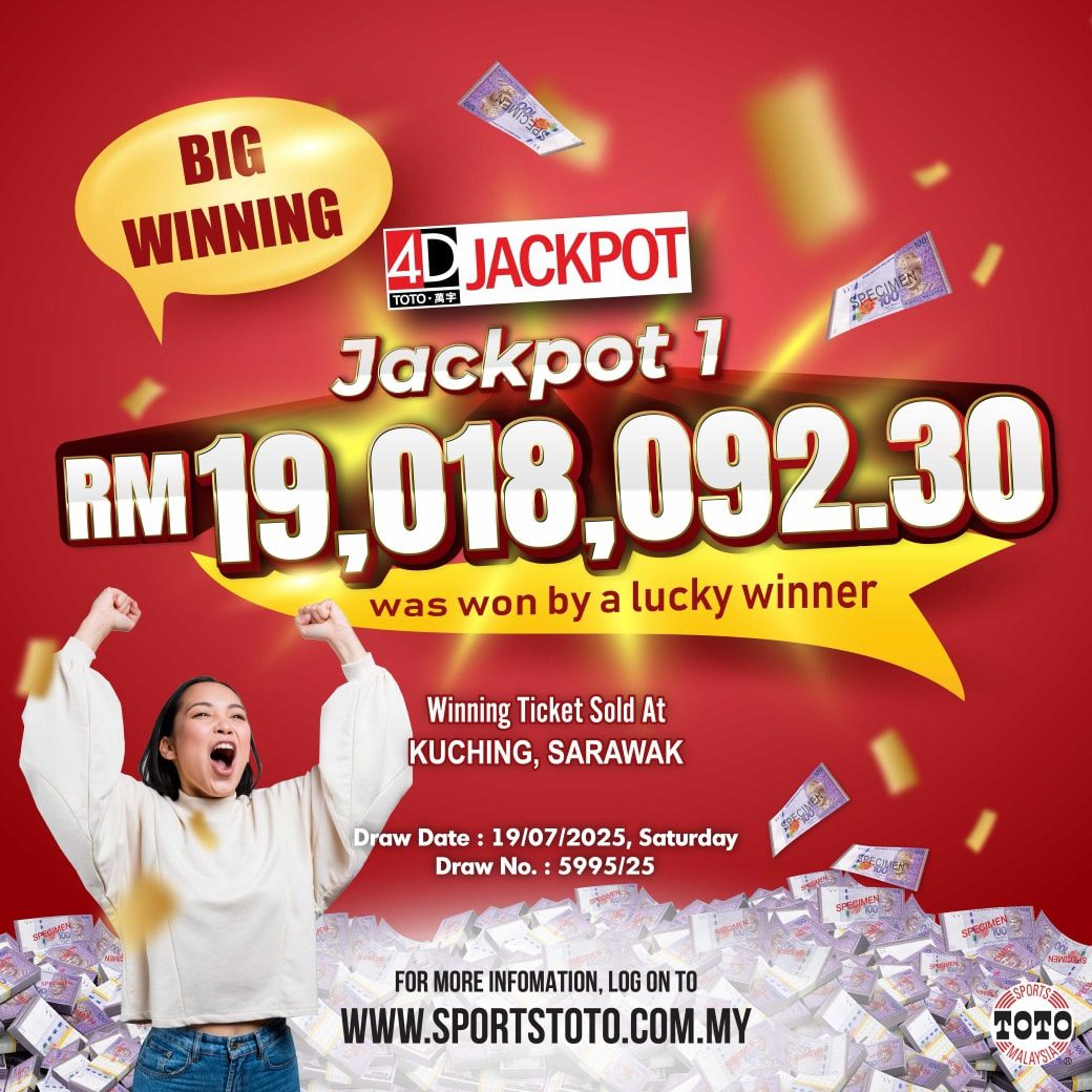 jackpot sarawak driver rm19 million 