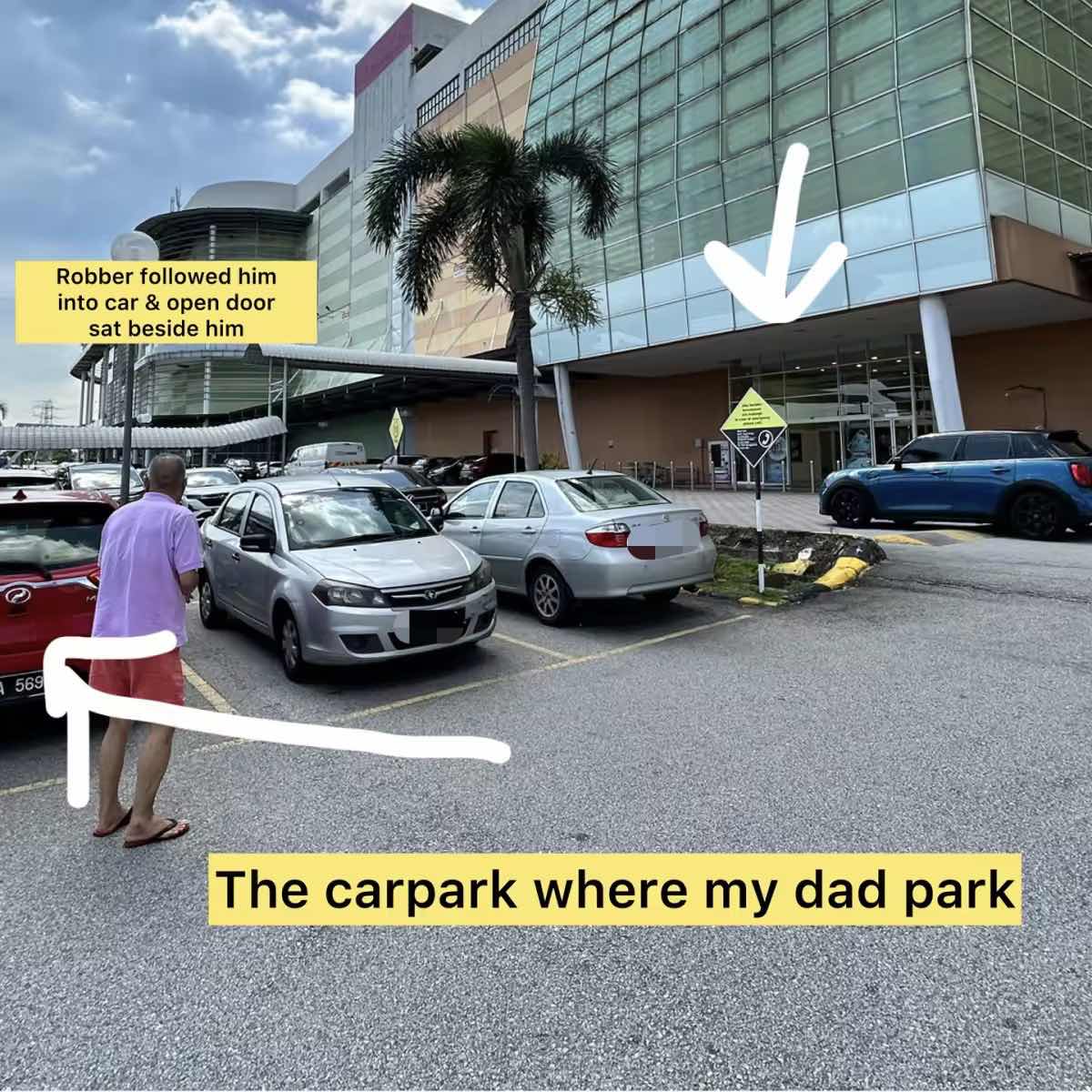 Spot where old M'sian man was robbed in Klang