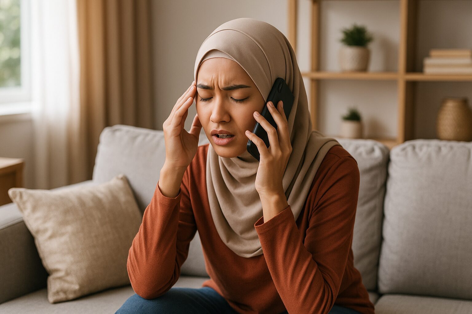 stress talking to parent