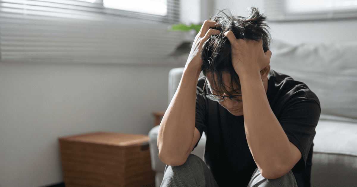 stressed man