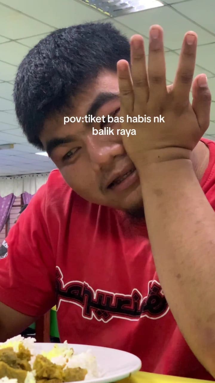student crying