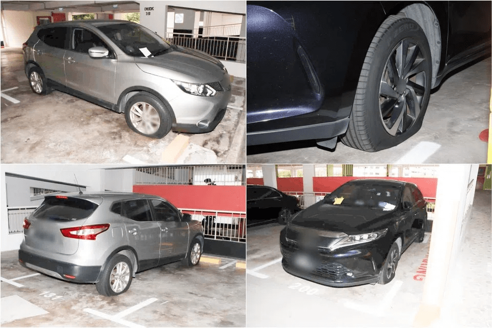 SUVs tyres getting deflated