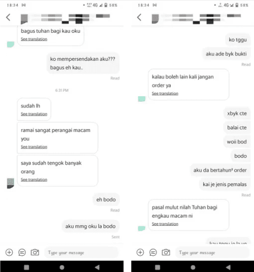 Syahrul argues with rider