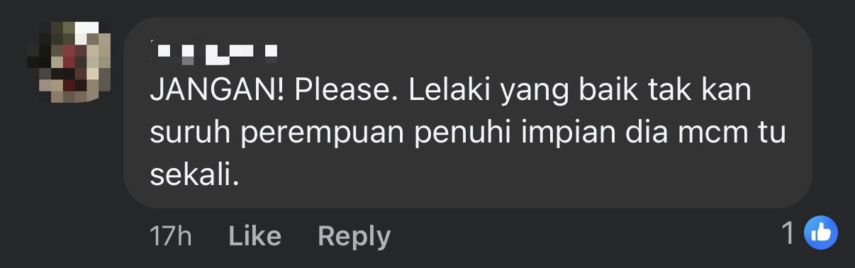 Fiancé Of M'sian Working As Nurse In SG Asks Her To Apply For Loan On His Behalf So He Could Own RM400K Car comment 3