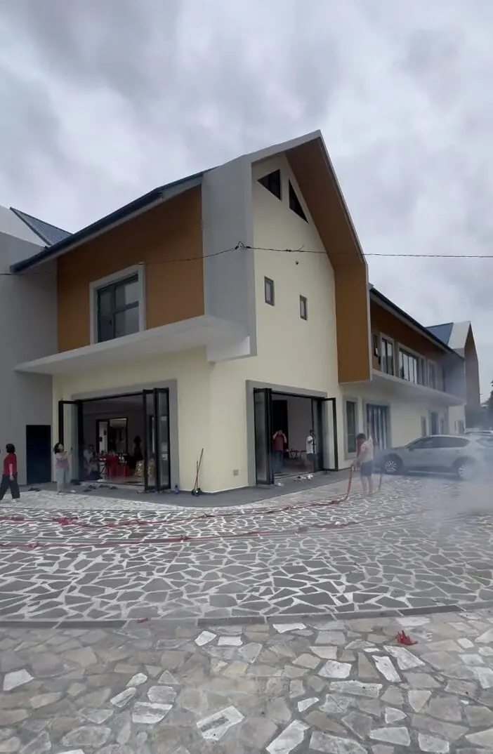 Tan family setting fire cracker