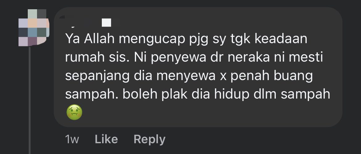 M'sian Woman's Home Trashed By 'Tenant From Hell' Who Didn't Pay Rent, Utility Bills For 6 Months comment 1