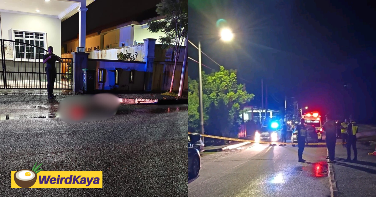 The man was found lying on the road, while the woman was found in a car.