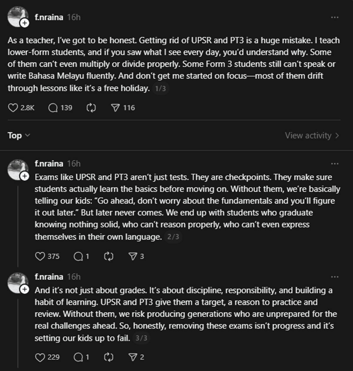 “They Can’t Even Multiply” - M'sian Teacher Says Scrapping UPSR & PT3 Was A Huge Mistake