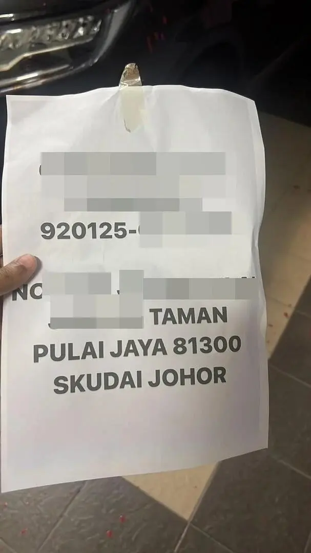 Threatening note left by loan shark for Nidiyanathan