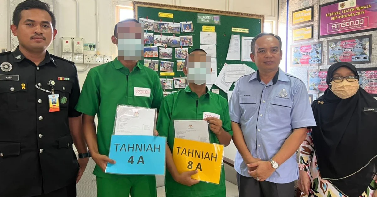 M'sian inmates score straight As in SPM 2023