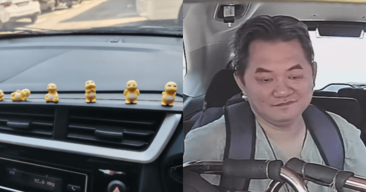 Toys make passenger smile