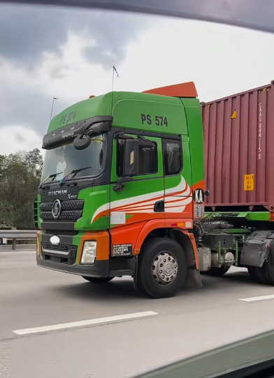 Truck palying music