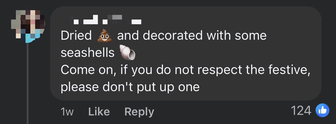 'Like A Pile Of S***' — Netizens Roast Turd-Like Christmas Tree Decor At Langkawi Airport comment 2