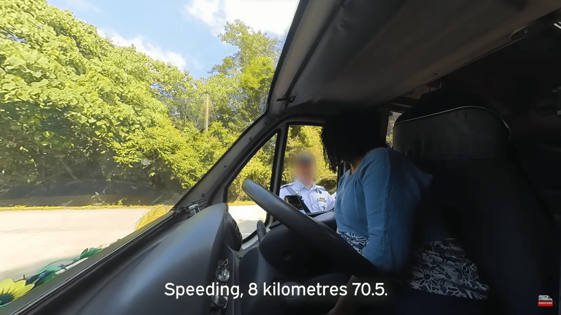 UK couple pulled over for speeding