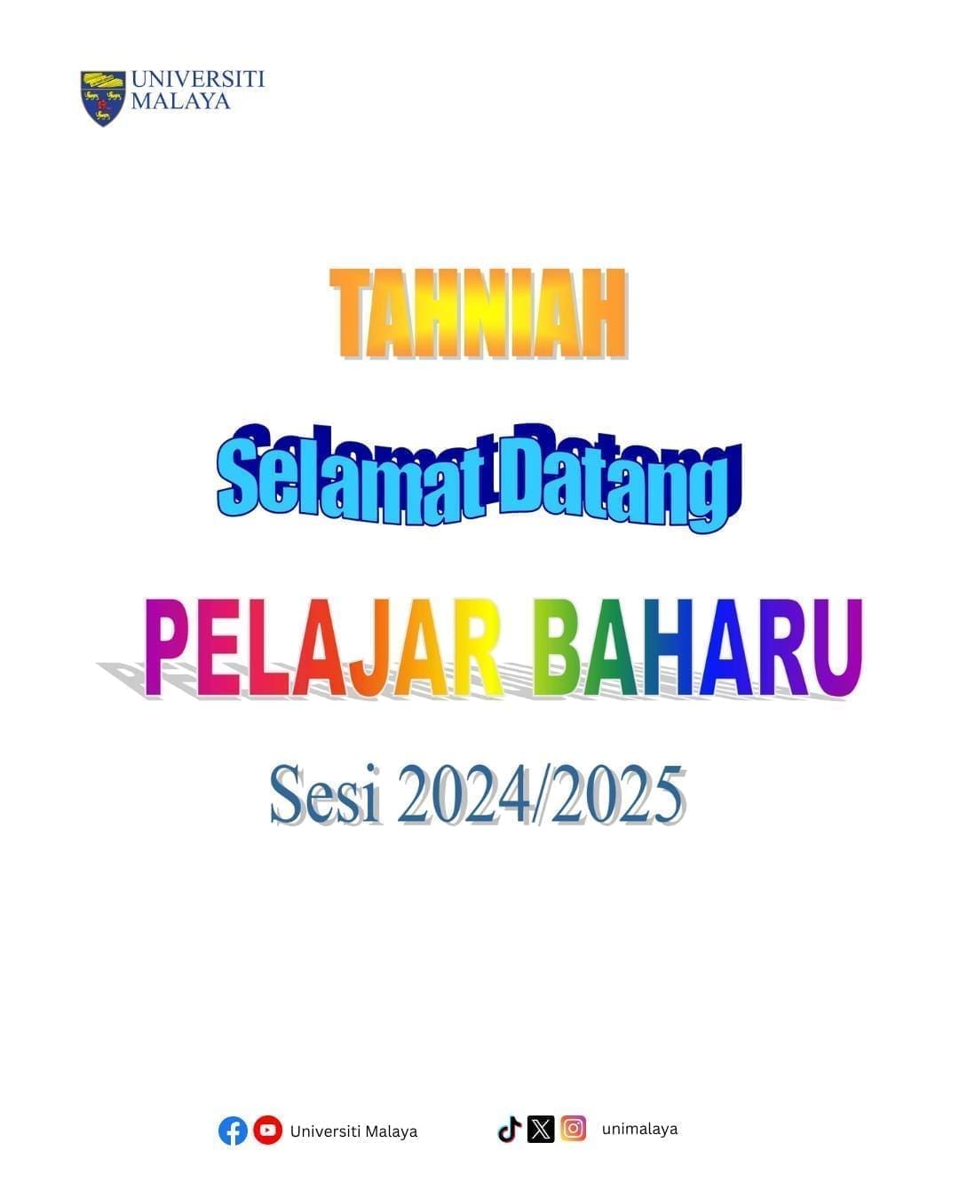 UM welcoming poster