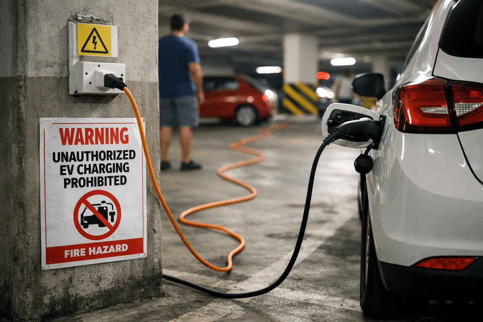 unauthorized ev chaging