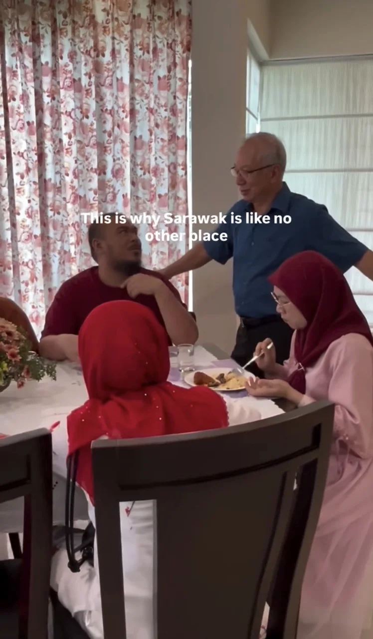 Uncle at cny open house