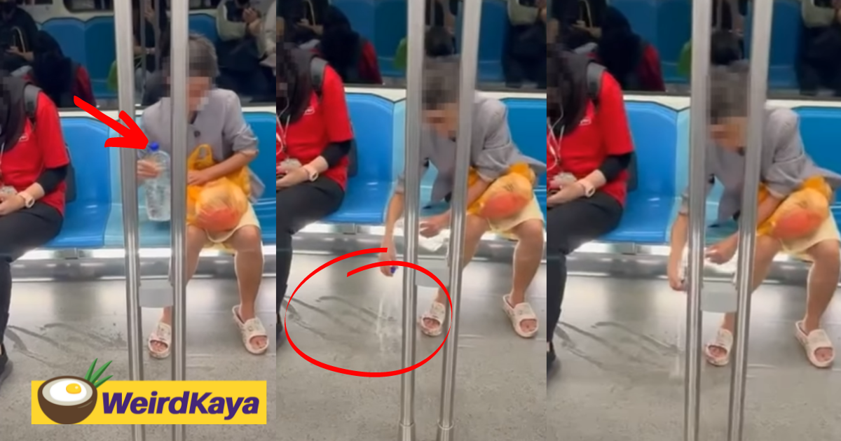 'this is a train, not toilet' rapidkl chides woman for washing her hands onboard lrt tram | weirdkaya