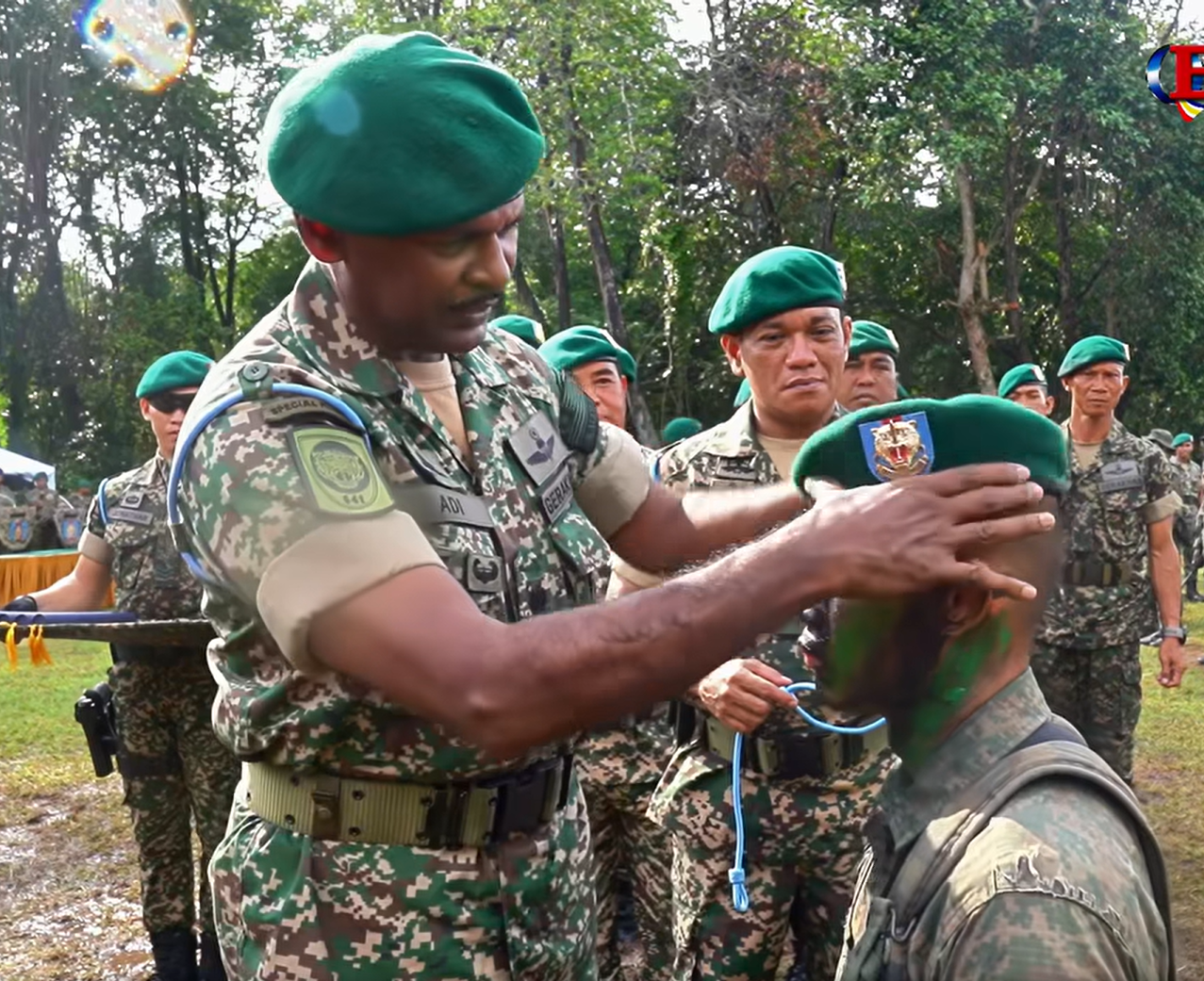 Wearing the Commandor hat