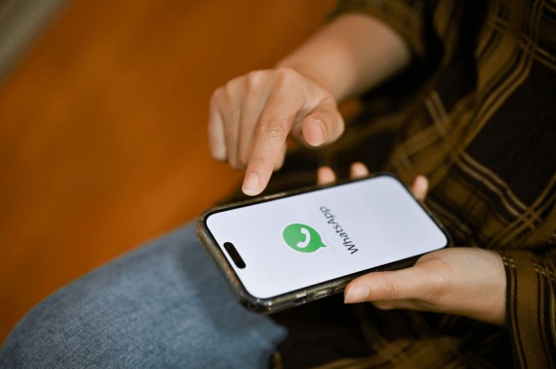 WhatsApp app on phone