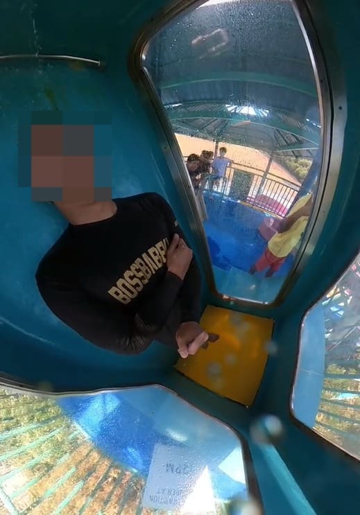 M'sian Man Gets Stuck In Water Slide At Penang Theme Park, Says It Will Be His 'First And Last Time'