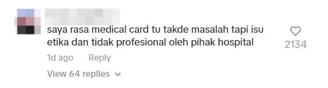 M'sian Claims His Wife Was Forced To Be Discharged At 4am As Her Medical Card Had Insufficient Funds comment 2