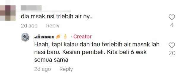 M’sian Woman Disappointed Purchasing RM1 Nasi Lemak That Literally Looks & Tastes Like Nasi Impit