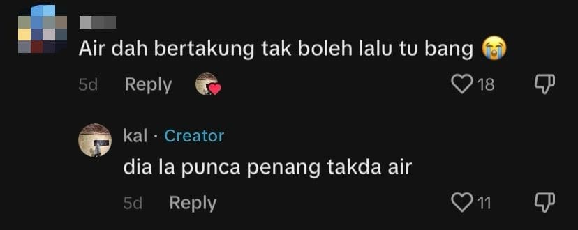 M’sian Man Eats Nasi Campur While Taking A Dip Inside River comment 1