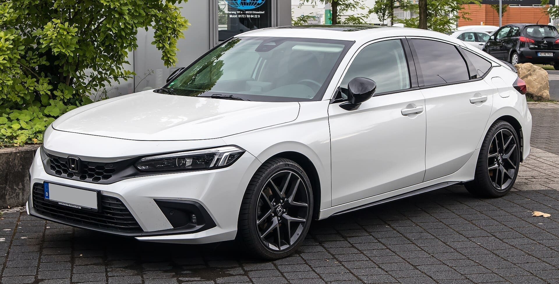 White Honda Civic