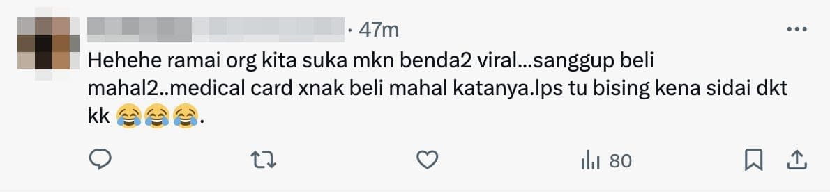 willing to spend on viral stuff but not medical card