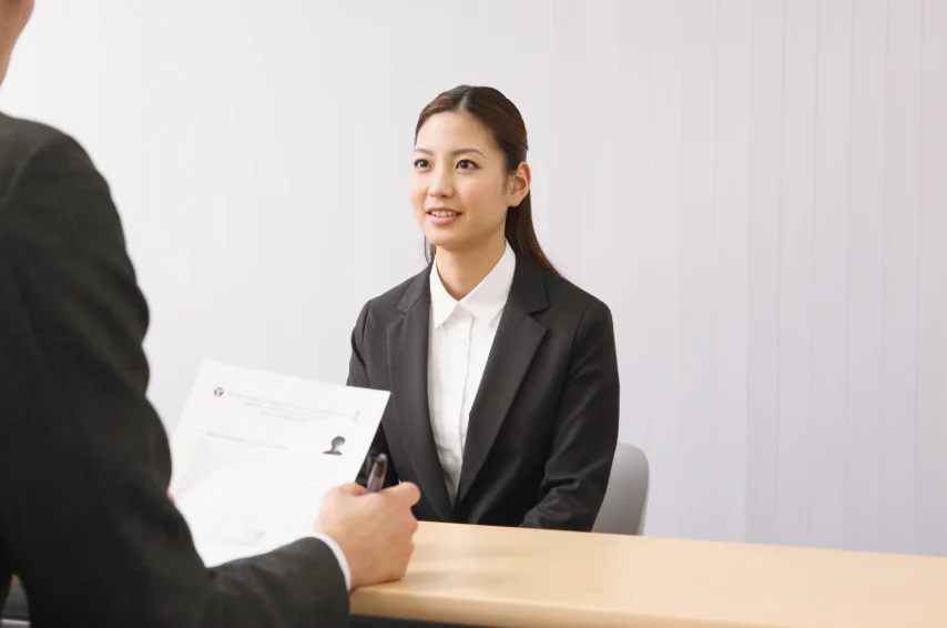 woman at job interview