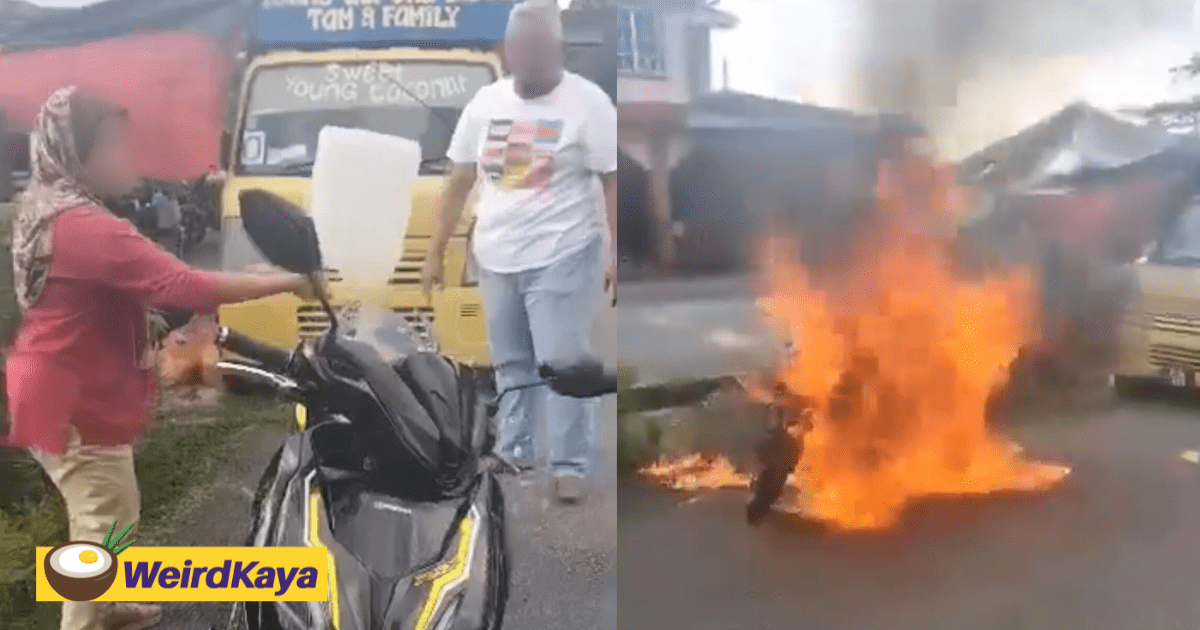 Woman Burns Motorcycle In Perak To Stop It From Being Repossessed By The Bank