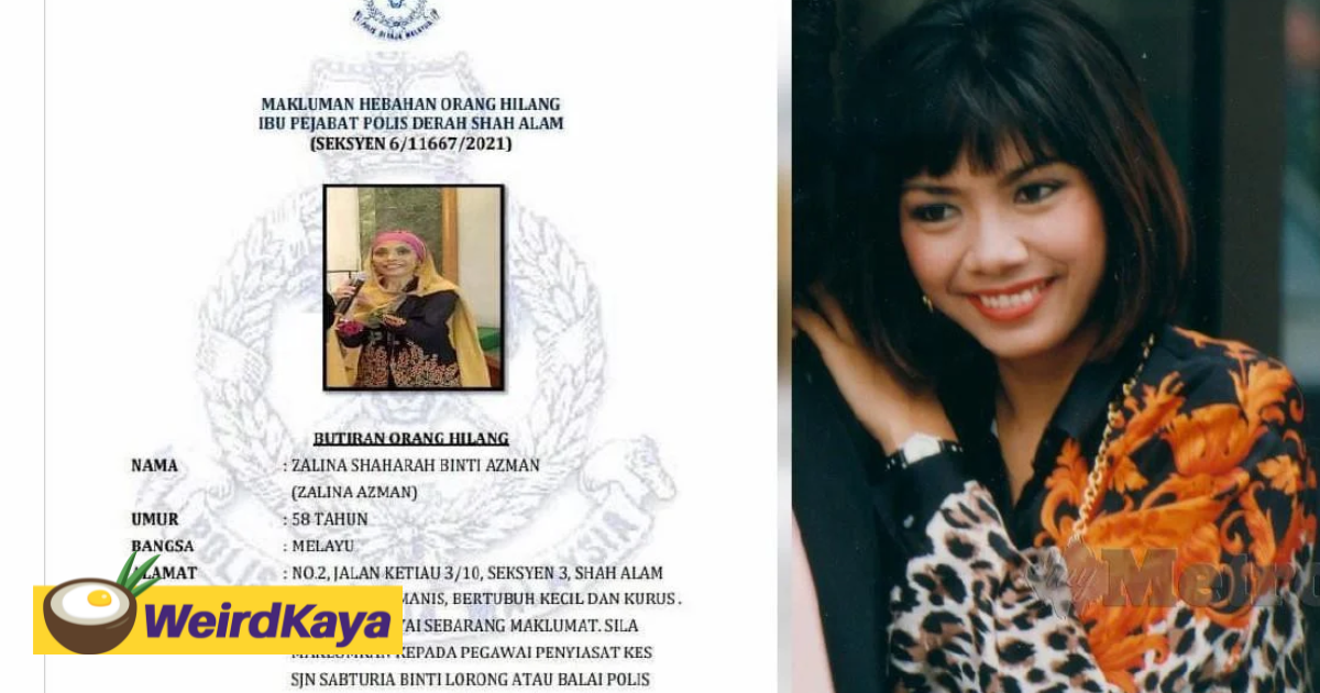Ex-tv3 newscaster zalina azman is still missing after 8 months | weirdkaya